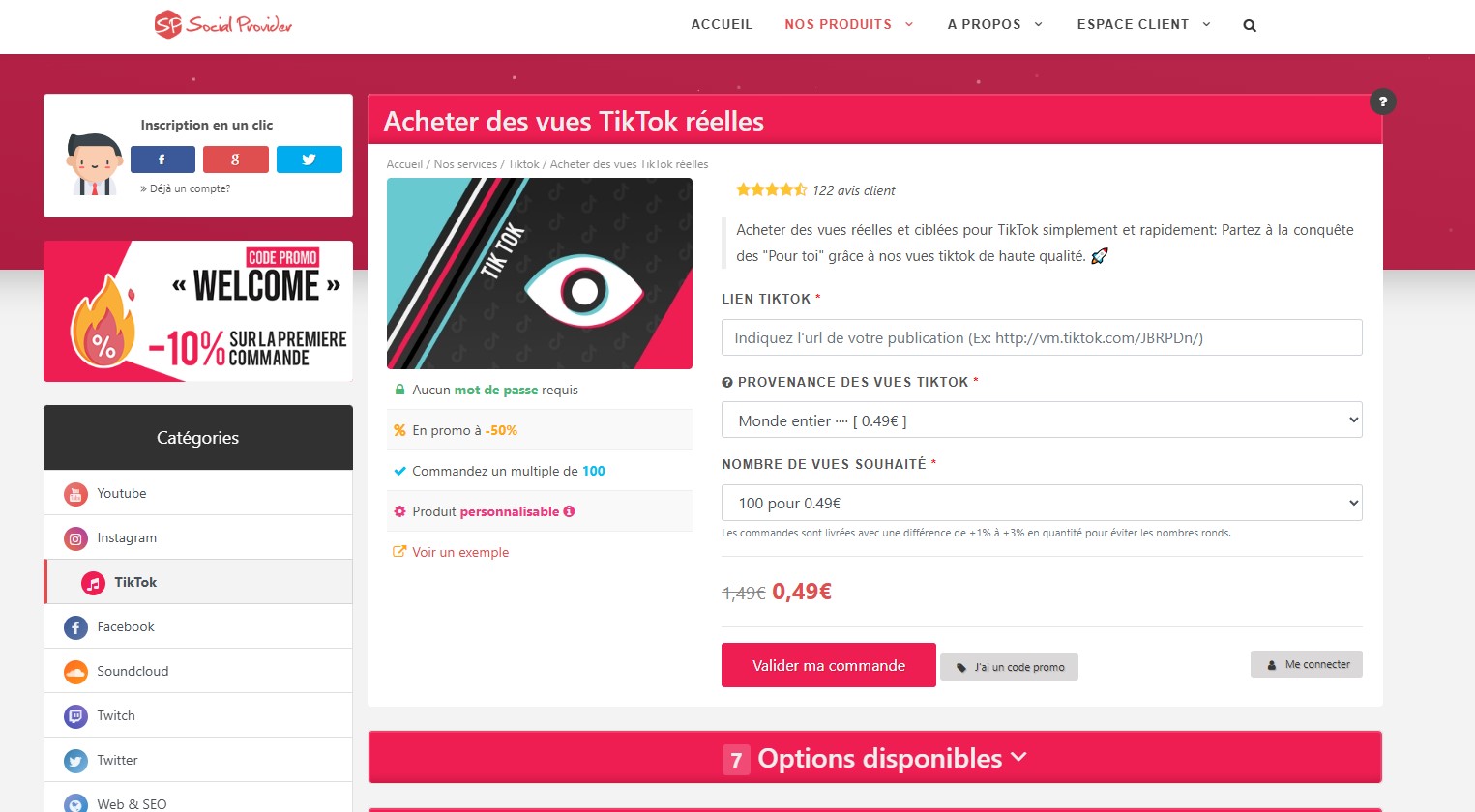 social provider est notre recommandation pour l'achat de vues tiktok